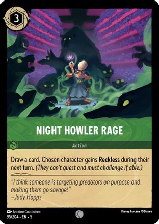 Night Howler Rage - 95/204 - Common