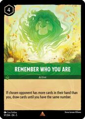 Remember Who You Are - 97/204 - Rare - Cold Foil