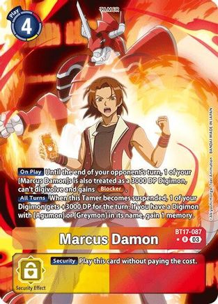 Marcus Damon - BT17-087 - R - Alternate Art - Foil