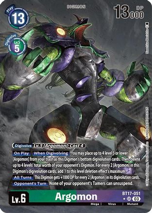 Argomon - BT17-051 - SR - Alternate Art - Foil