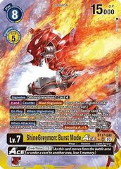 ShineGreymon: Burst Mode ACE - BT17-041 - SR - Alternate Art - Foil