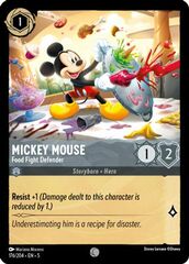 Mickey Mouse - Food Fight Defender - 176/204 - Common - Cold Foil