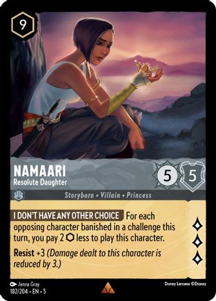 Namaari - Resolute Daughter - 182/204 - Rare - Cold Foil