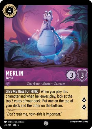 Merlin - Turtle - 38/204 - Common - Cold Foil