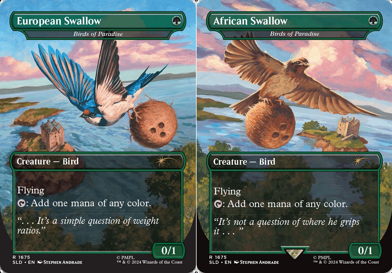 African Swallow - Birds of Paradise - Foil