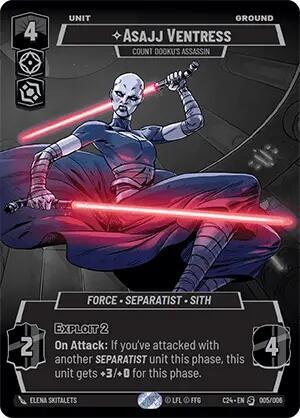 Asajj Ventress - Count Dookus Assassin - Foil (2024 Convention Exclusive)