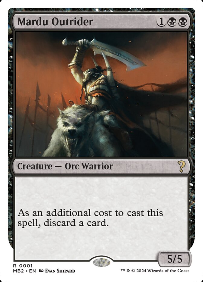 Mardu Outrider - White Border