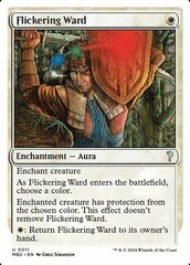 Flickering Ward - White Border