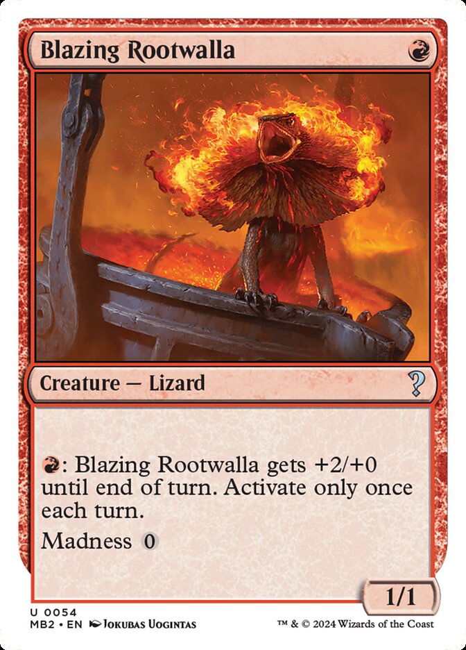 Blazing Rootwalla - White Border