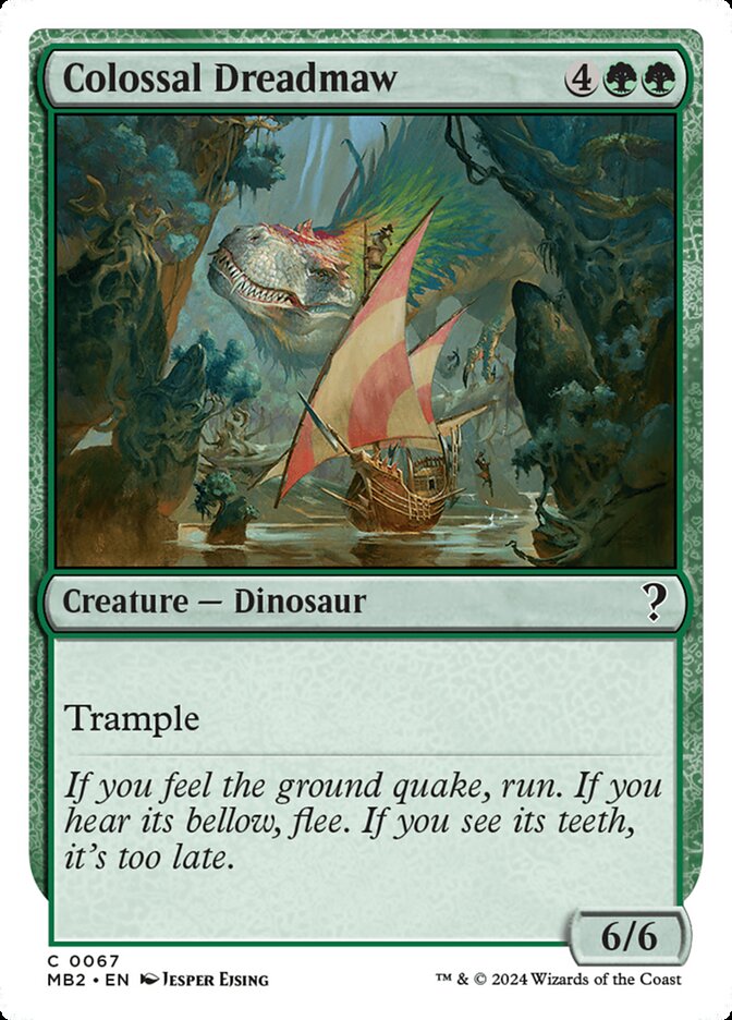 Colossal Dreadmaw - White Border