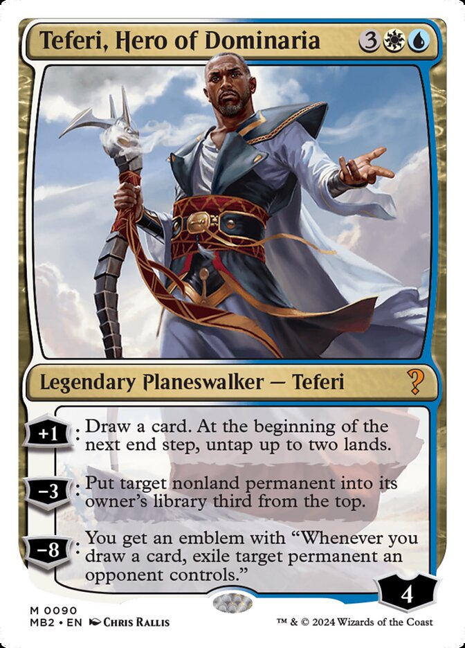 Teferi, Hero of Dominaria - White Border