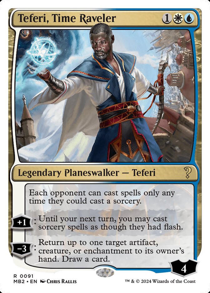 Teferi, Time Raveler - White Border