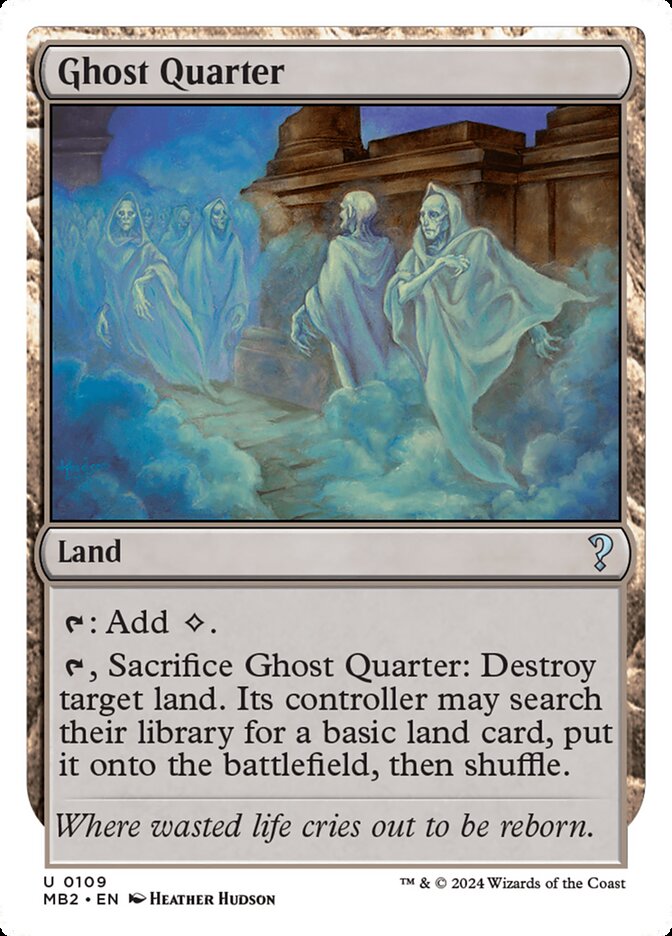 Ghost Quarter - White Border