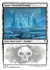 Snow-Covered Swamp - White Border