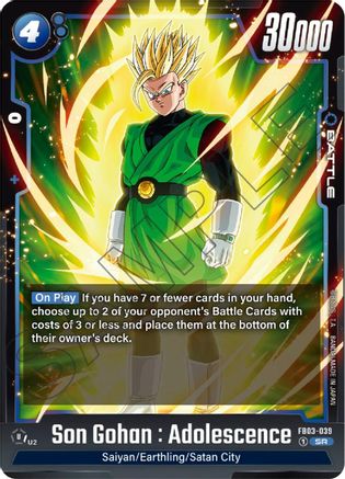 Son Gohan : Adolescence - FB03-039 - SR - Holofoil