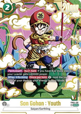 Son Gohan : Youth - FB03-139 - SCR - Holofoil - Alternate Art