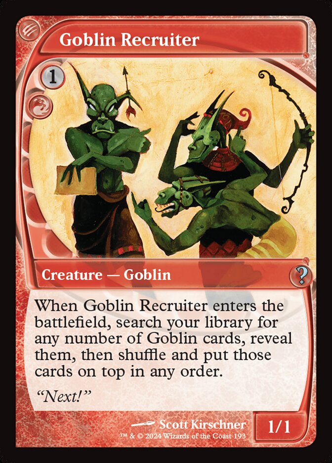 Goblin Recruiter - Foil