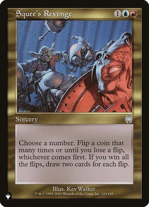 Squees Revenge - The List
