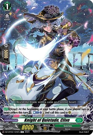 Knight of Quietude, Clive - DZ-BT03/124EN - C