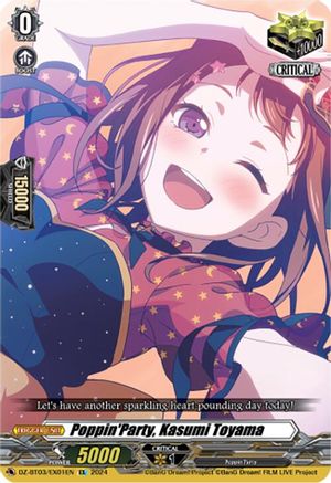 PoppinParty, Kasumi Toyama - DZ-BT03/EX01EN - EX