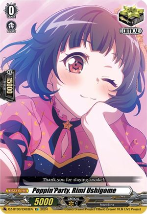 PoppinParty, Rimi Ushigome - DZ-BT03/EX03EN - EX