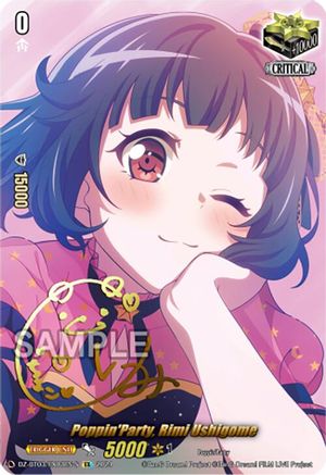 PoppinParty, Rimi Ushigome - DZ-BT03/EX03EN-S - EX - Foil (Signed)