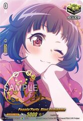 Poppin'Party, Rimi Ushigome - DZ-BT03/EX03EN-S - EX - Foil (Signed)