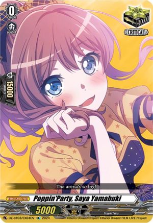PoppinParty, Saya Yamabuki - DZ-BT03/EX04EN - EX