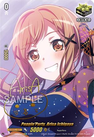PoppinParty, Arisa Ichigaya - DZ-BT03/EX05EN-S - EX - Foil (Signed)