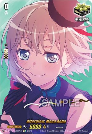 Afterglow, Moca Aoba - DZ-BT03/EX07EN-S - EX - Foil (Signed)