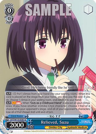 Relieved, Suzu - AYT/W110-E081 - U