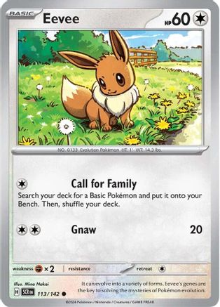 Eevee - 113/142 - Common - Reverse Holo