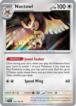 Noctowl - 115/142 - Holo Rare