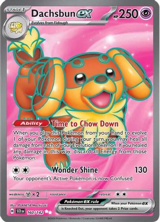 Dachsbun ex - 160/142- Full Art Ultra Rare