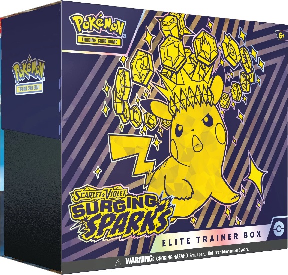 Scarlet & Violet - Surging Sparks Elite Trainer Box - Pokemon Sealed ...