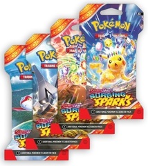 Scarlet & Violet - Surging Sparks Sleeved Booster Pack Bundle (Set of 4)