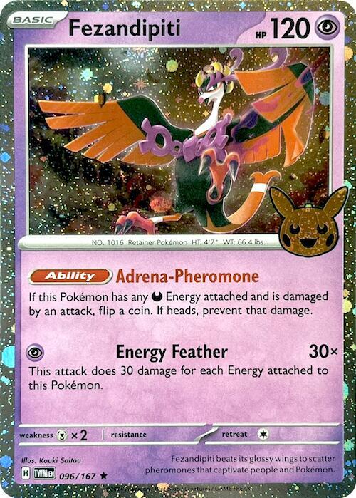 Fezandipiti - 096/167 - Rare - Cosmos Holo (Trick or Trade BOOster Bundle 2024)