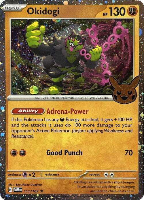 Okidogi - 111/167 - Rare - Cosmos Holo (Trick or Trade BOOster Bundle 2024)