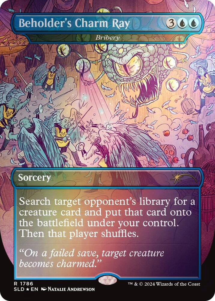 Beholders Charm Ray - Bribery - Rainbow Foil