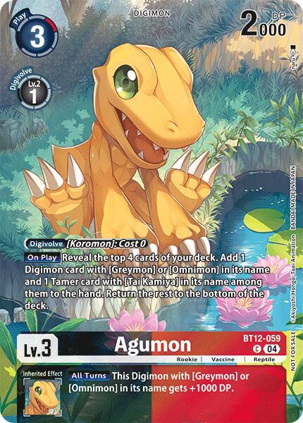 Agumon - BT12-059 - C (Legend Pack 2024) - Foil