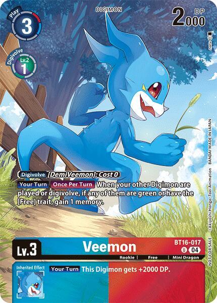 Veemon - BT16-017 - U (Legend Pack 2024) - Foil