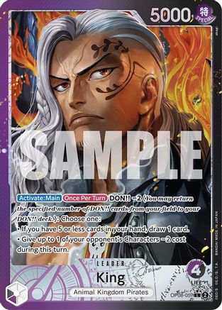 King (057) - OP08-057 - L - Parallel Art - Foil