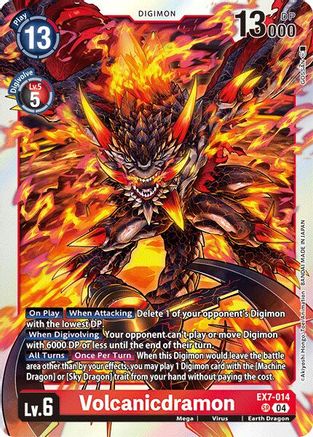 Volcanicdramon - EX7-014 - SR - Foil