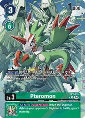 Pteromon - EX7-031 - R - Alternative Art - Foil