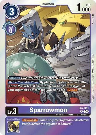 Sparrowmon - EX7-051 - R - Foil