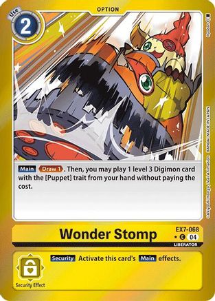 Wonder Stomp - EX7-068 - C - Foil