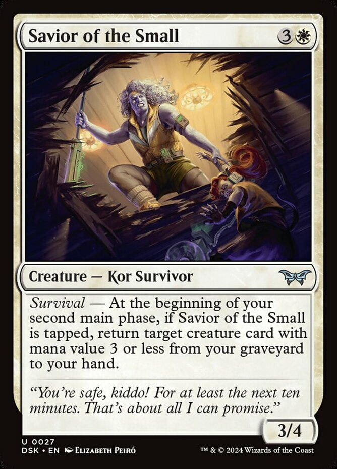 small mtg cards Tiny for standard decks Savior of the Small Light