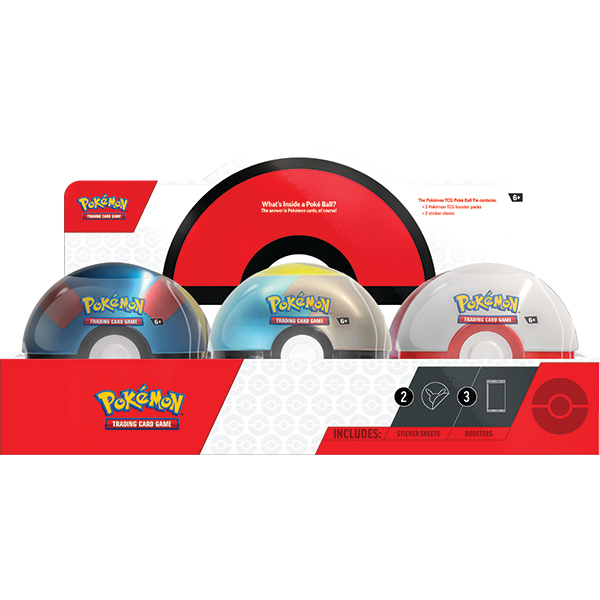 Poke Ball Tin Display (6) (Q4 2024)
