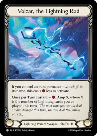 Volzar, the Lightning Rod - Cold Foil