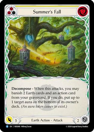 Summers Fall (Yellow) - Rainbow Foil